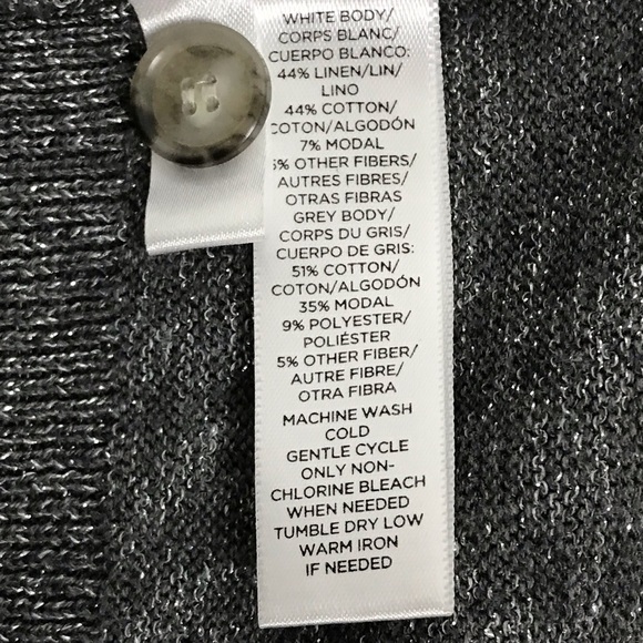 LOFT Cardigan Button Up Size S   Grey 175 - Picture 5 of 6